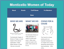 Tablet Screenshot of monticellowomenoftoday.org